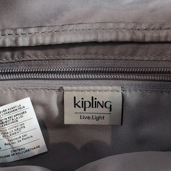 Kipling Fanny Pack Waist Belt Bag Metallic Gold Beige Unisex AC-7621-0LT Travel - Picture 10 of 15